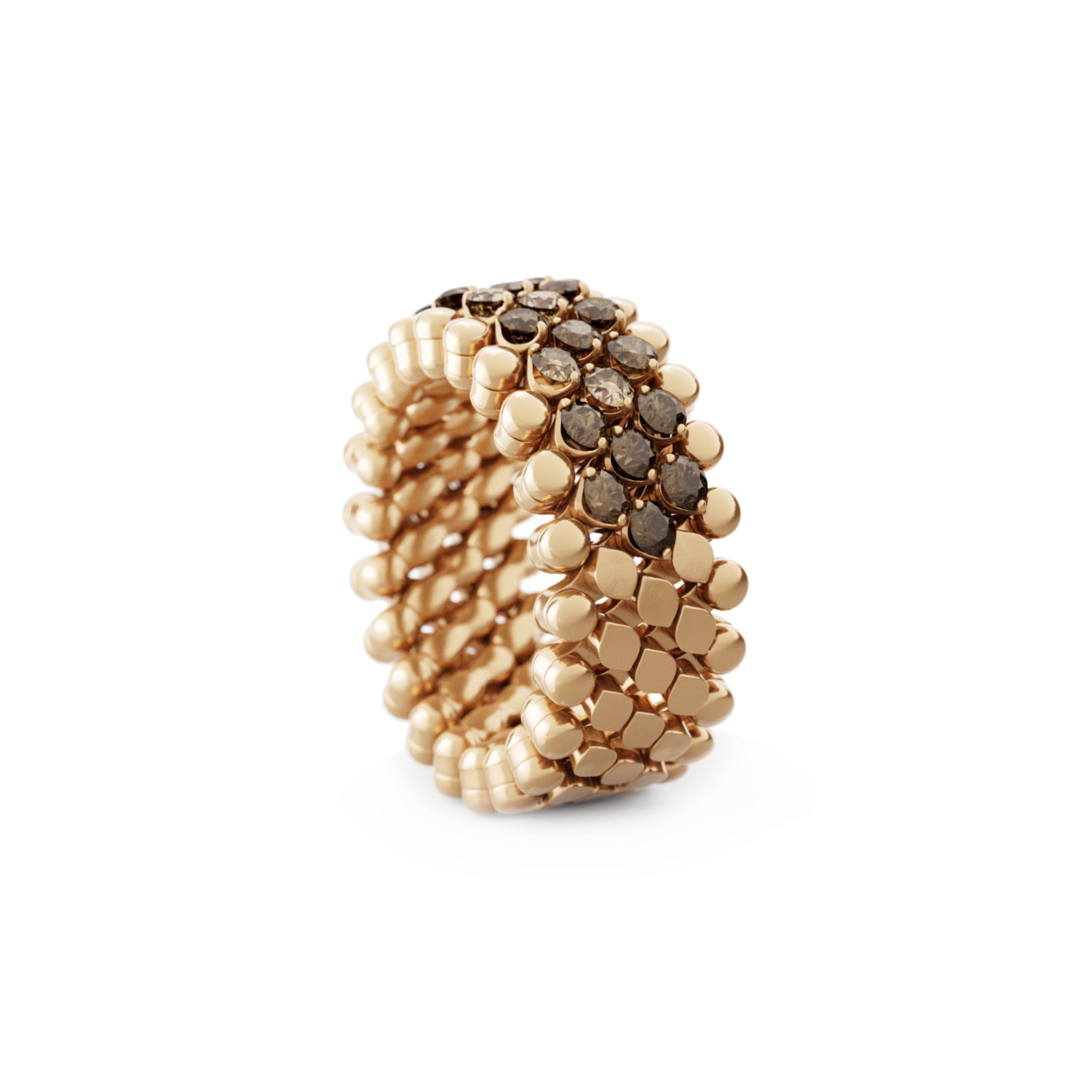 Serafino Consoli Brevetto Multi-Size Ring - RMS 5HM2 RG BRD (BRD) aus Roségold mit Diamant