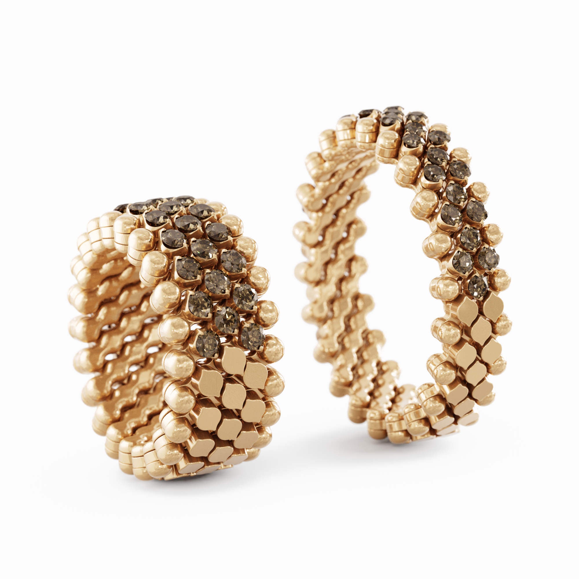 Serafino Consoli Brevetto Multi-Size Ring - RMS 5HM2 RG BRD (BRD) aus Roségold mit Diamant