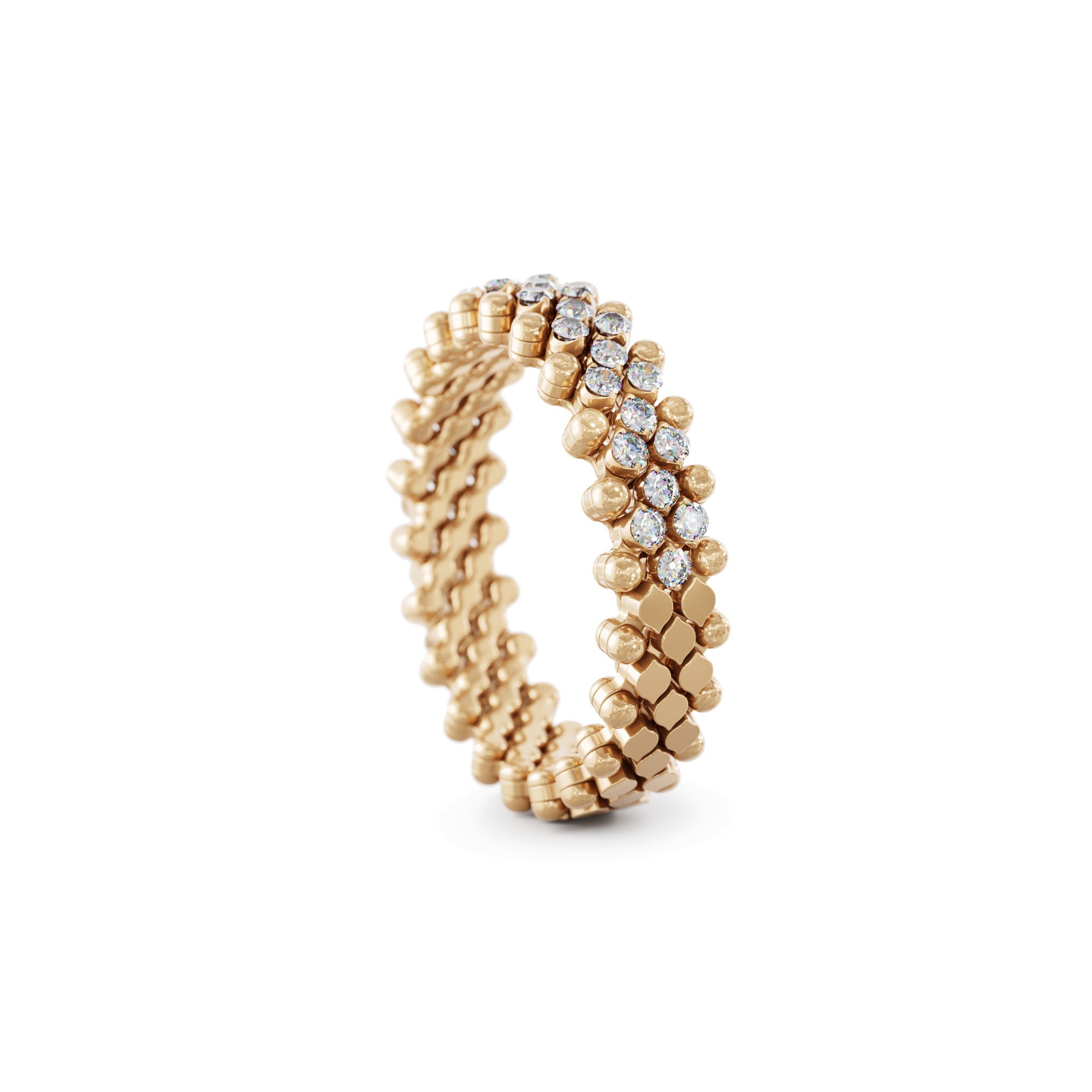 Serafino Consoli Brevetto Multi-Size Ring - RMS 5HM2 RG WD (WD) aus Roségold mit Diamant
