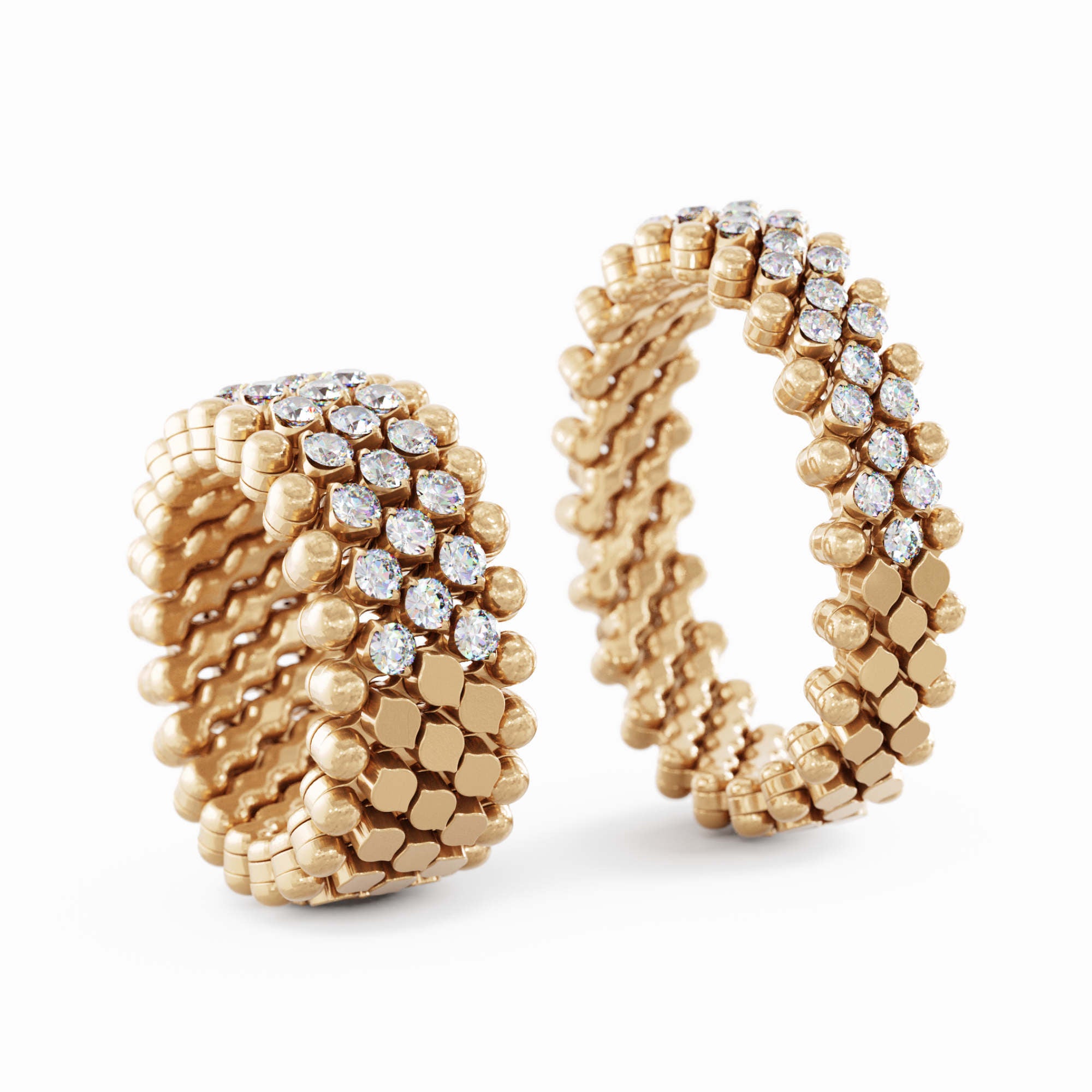 Serafino Consoli Brevetto Multi-Size Ring - RMS 5HM2 RG WD (WD) aus Roségold mit Diamant