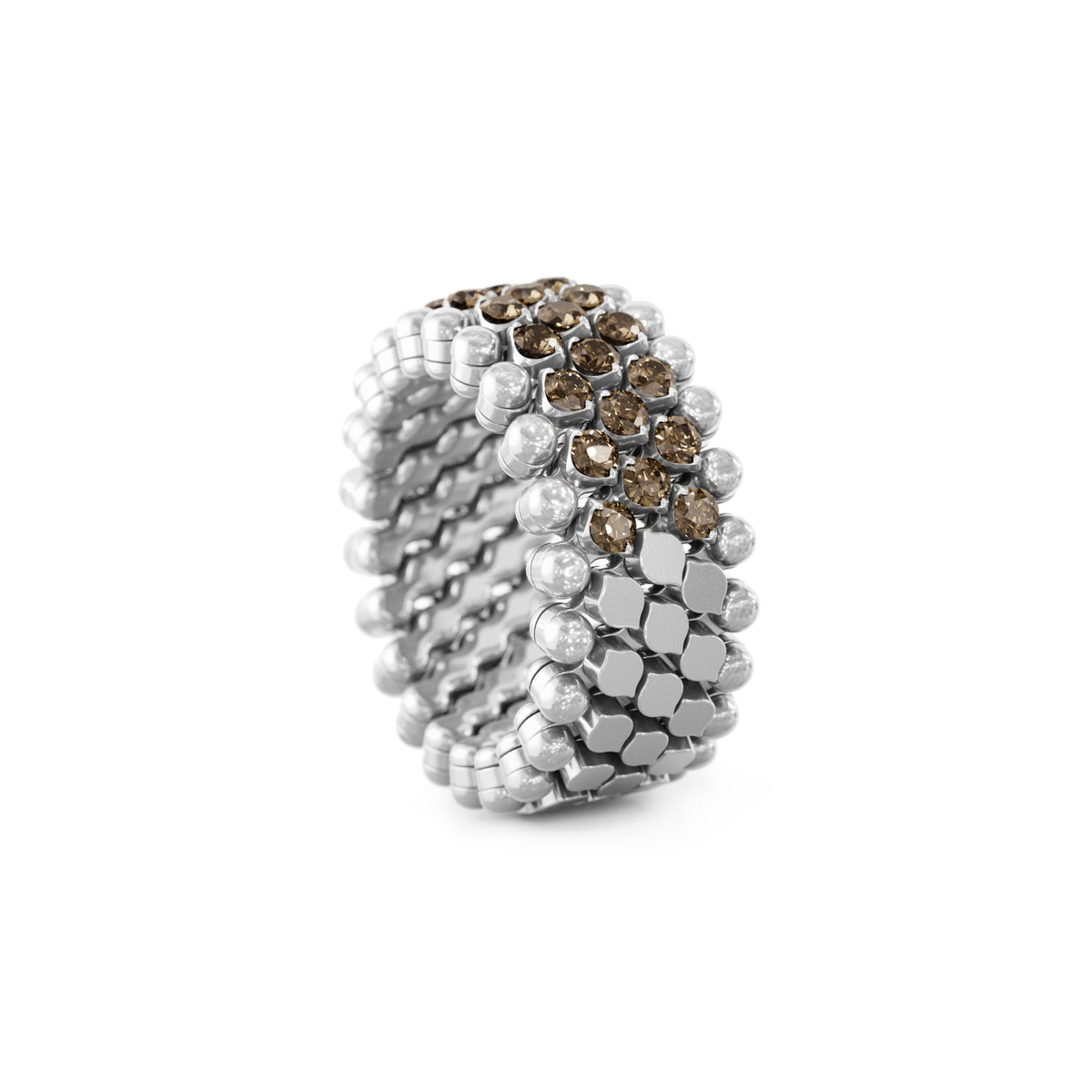 Serafino Consoli Brevetto Multi-Size Ring - RMS 5HM2 WG BRD (BRD) aus Weißgold mit Diamant