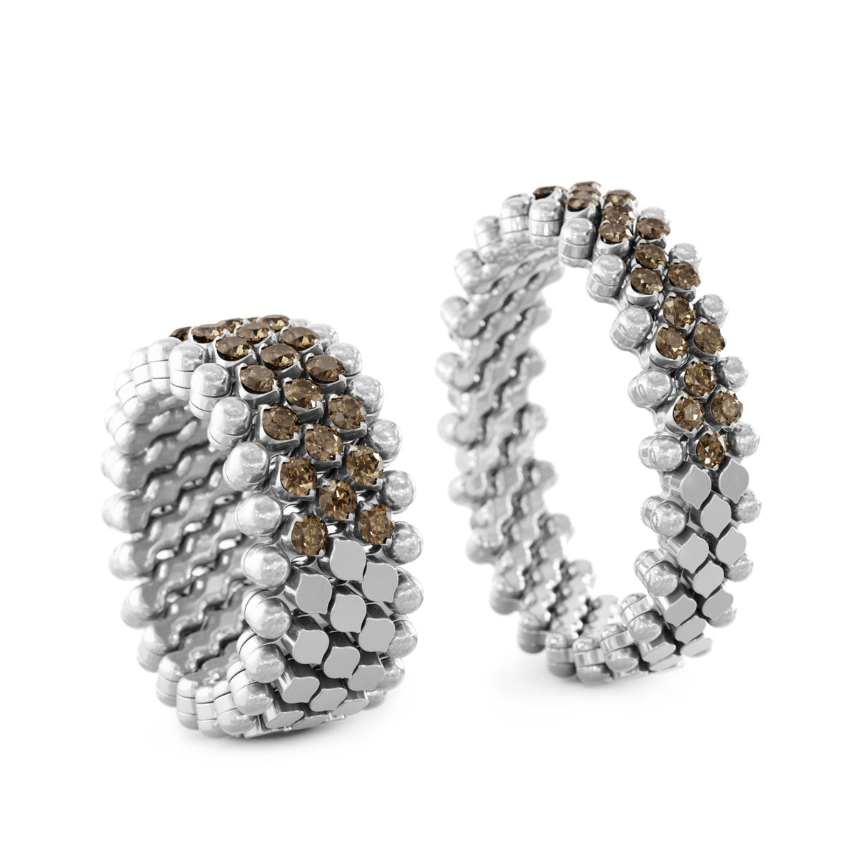 Serafino Consoli Brevetto Multi-Size Ring - RMS 5HM2 WG BRD (BRD) aus Weißgold mit Diamant