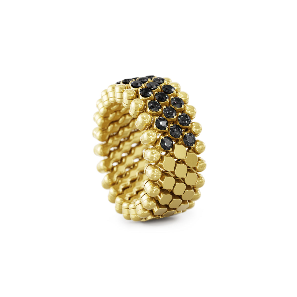 Serafino Consoli Brevetto Multi-Size Ring - RMS 5HM2 YG BD (BD) aus Gelbgold mit Diamant