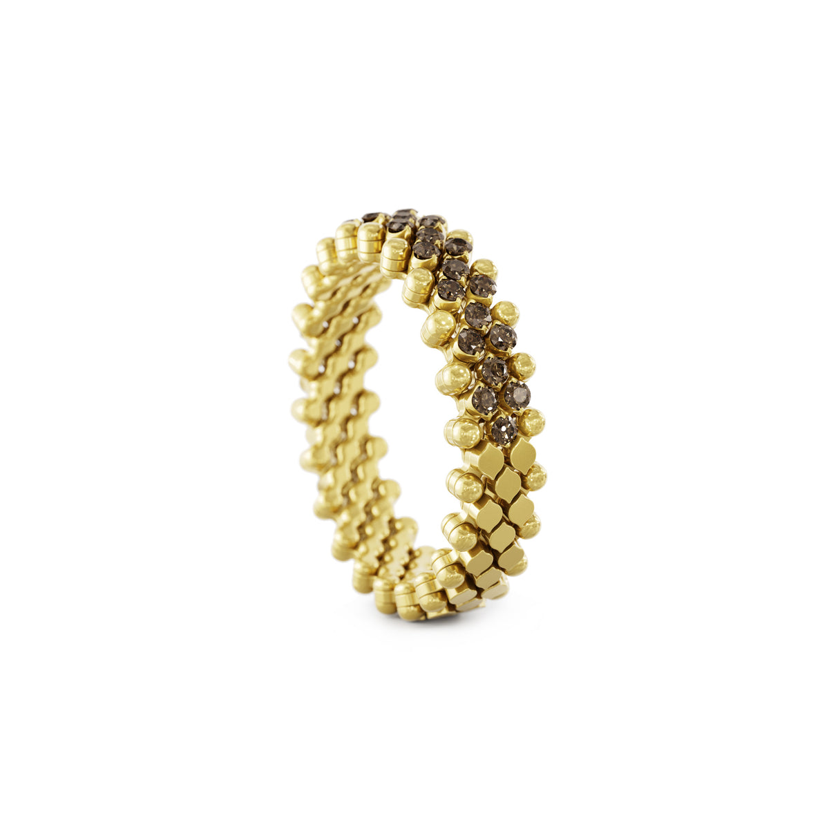 Serafino Consoli Brevetto Multi-Size Ring - RMS 5HM2 YG BRD (BRD) aus Gelbgold mit Diamant
