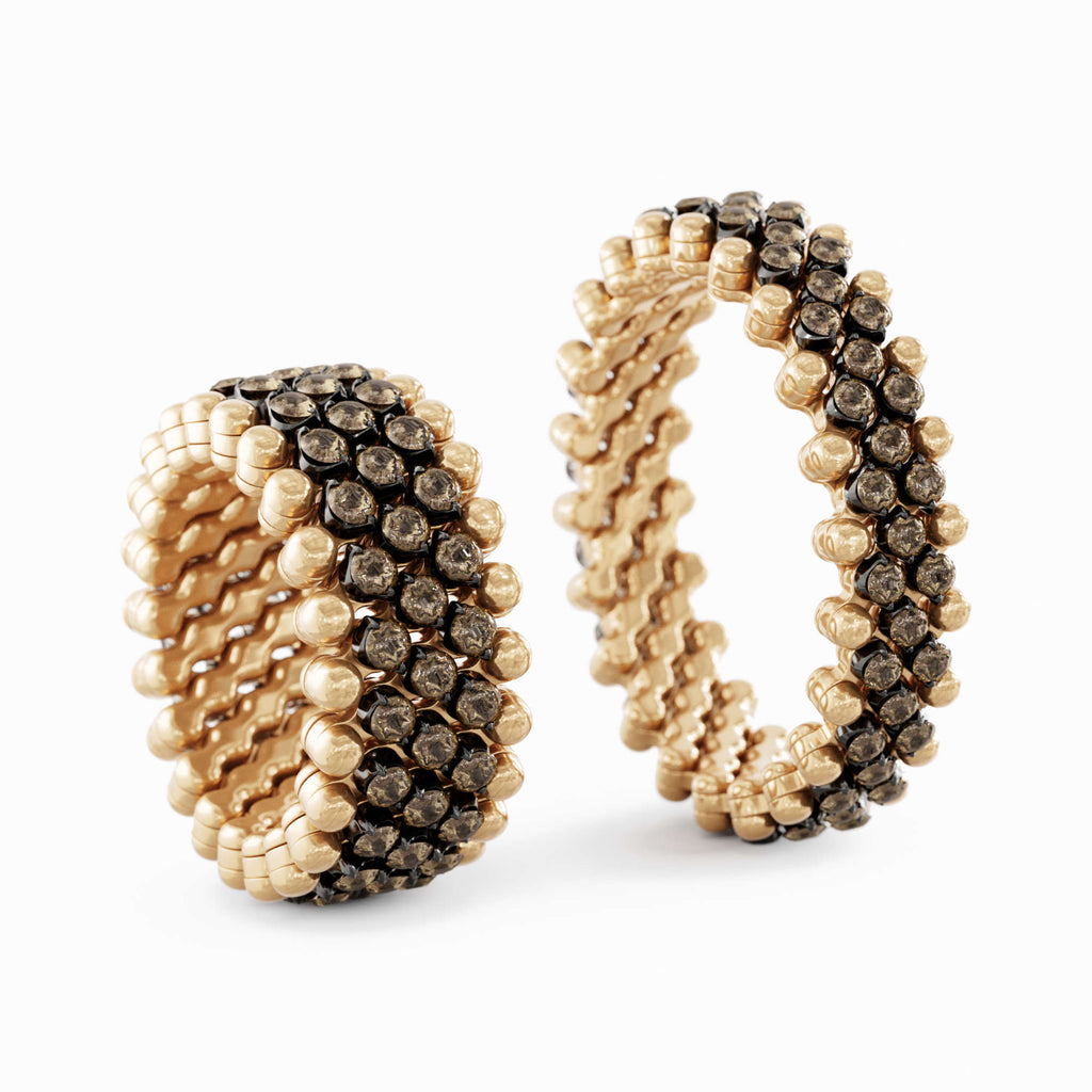 Serafino Consoli Brevetto Multi-Size Ring - RMS 5M2 RBG BRD (BRD) aus Roségold mit Diamant