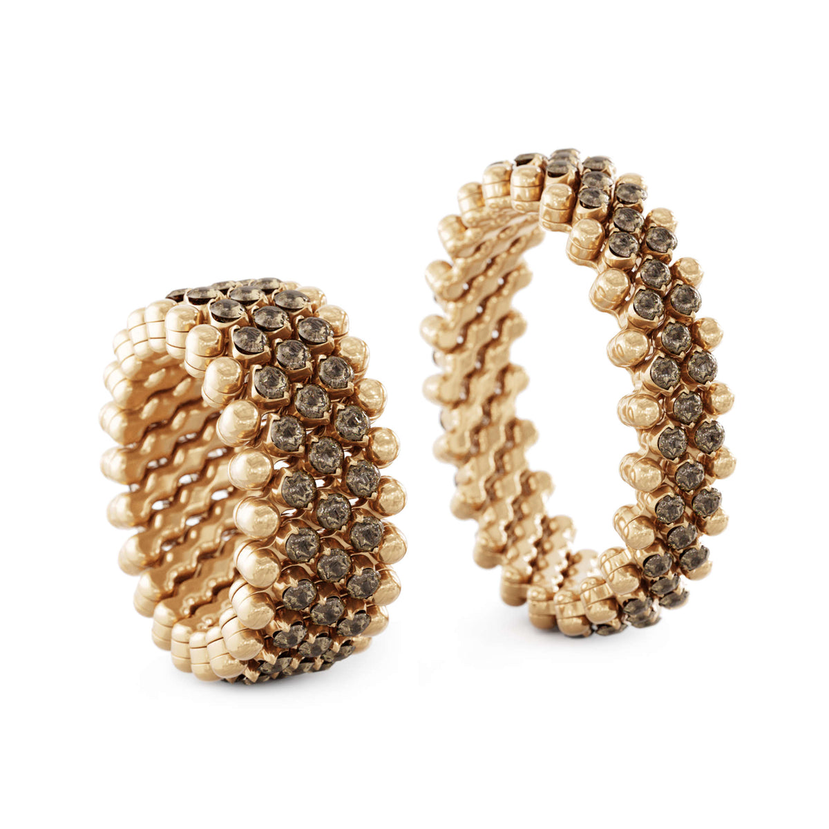 Serafino Consoli Brevetto Multi-Size Ring - RMS 5M2 RG BRD (BRD) aus Roségold mit Diamant