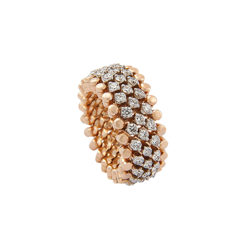 Serafino Consoli Brevetto Multi-Size Ring - RMS 5M2 RG WD (WD) aus Roségold mit Diamant