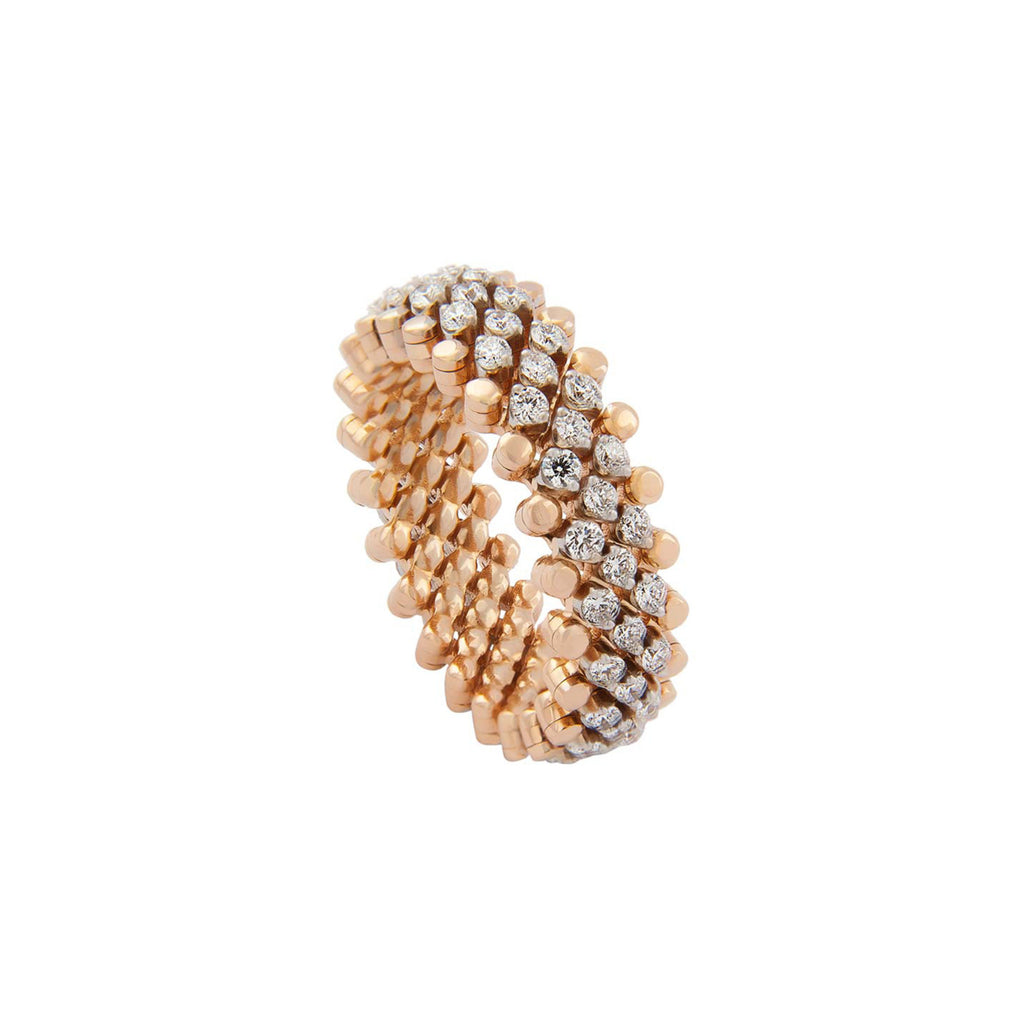 Serafino Consoli Brevetto Multi-Size Ring - RMS 5M2 RG WD (WD) aus Roségold mit Diamant