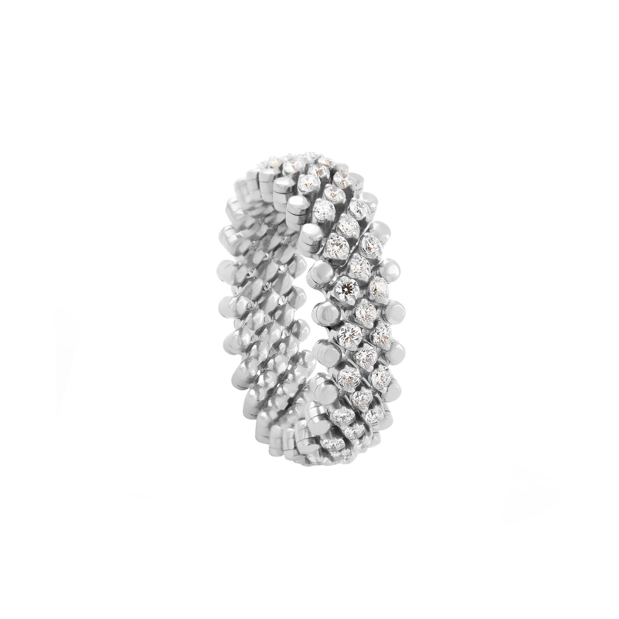 Serafino Consoli Brevetto Multi-Size Ring - RMS 5M2 WG WD (WD) aus Weißgold mit Diamant