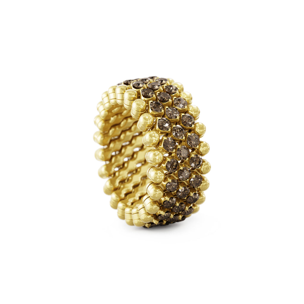 Serafino Consoli Brevetto Multi-Size Ring - RMS 5M2 YG BRD (BRD) aus Gelbgold mit Diamant