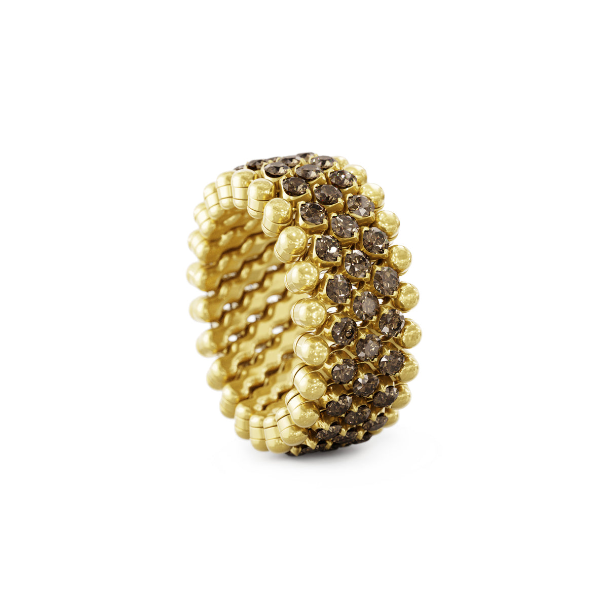 Serafino Consoli Brevetto Multi-Size Ring - RMS 5M2 YG BRD (BRD) aus Gelbgold mit Diamant