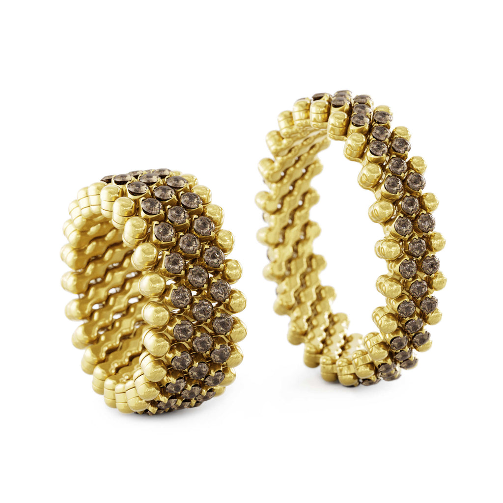 Serafino Consoli Brevetto Multi-Size Ring - RMS 5M2 YG BRD (BRD) aus Gelbgold mit Diamant