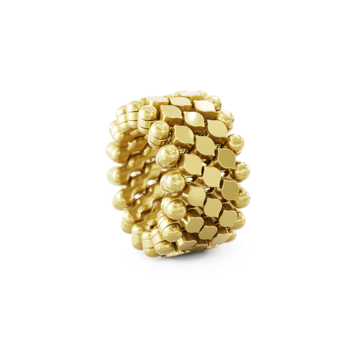Serafino Consoli Brevetto Multi-Size Ring - RMS 5N7 YG (YG) aus Gelbgold