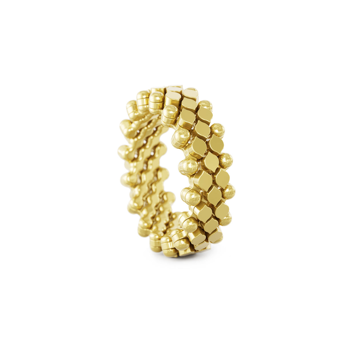 Serafino Consoli Brevetto Multi-Size Ring - RMS 5N7 YG (YG) aus Gelbgold