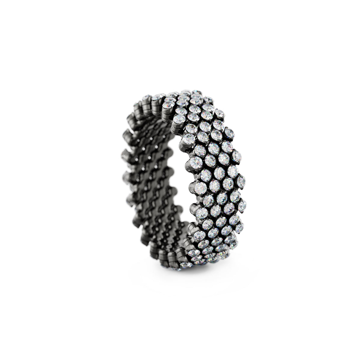 Serafino Consoli Brevetto Multi-Size Ring - RMS 7F2 BG WD (WD) aus Weißgold mit Diamant