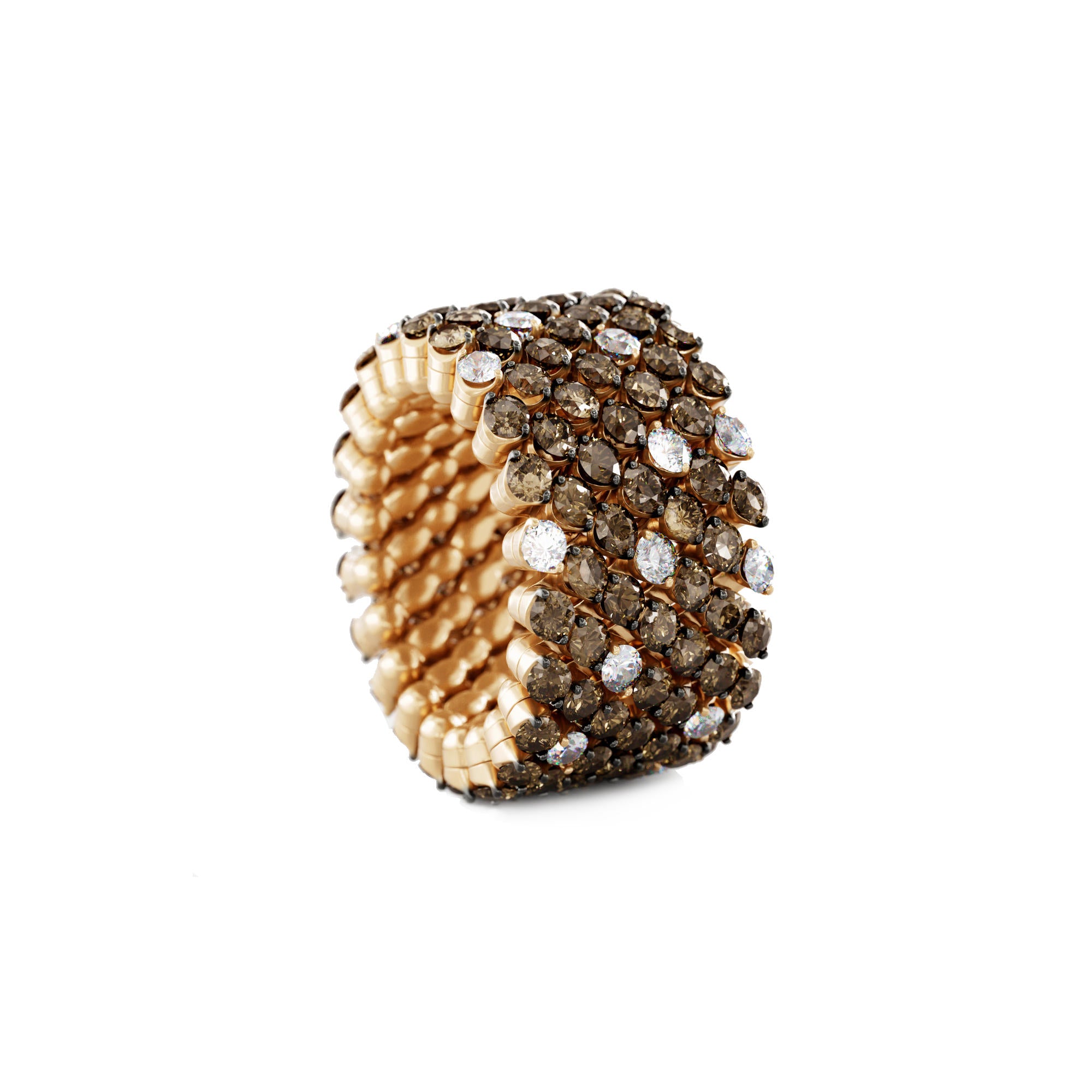 Serafino Consoli Brevetto Multi-Size Ring - RMS 7F2 RBG BRD WD SPOT (SPOT) aus Roségold mit Diamant
