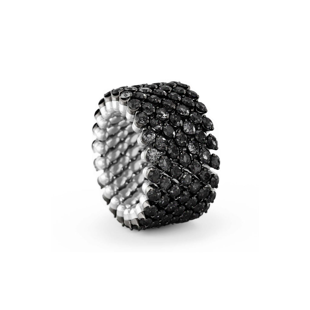 Serafino Consoli Brevetto Multi-Size Ring - RMS 7F2 WBG BD (BD) aus Weißgold mit Diamant