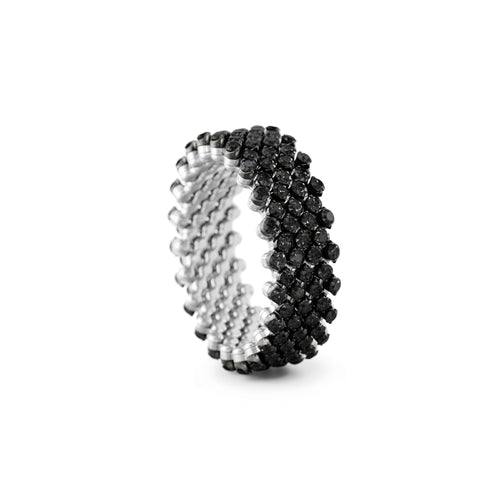 Serafino Consoli Brevetto Multi-Size Ring - RMS 7F2 WBG BD (BD) aus Weißgold mit Diamant