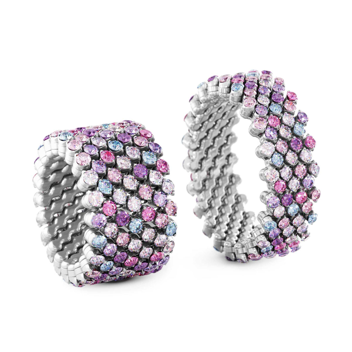 Serafino Consoli Brevetto Multi-Size Ring - RMS 7F2 WG VS MIX (MIX) aus Weißgold mit Saphir