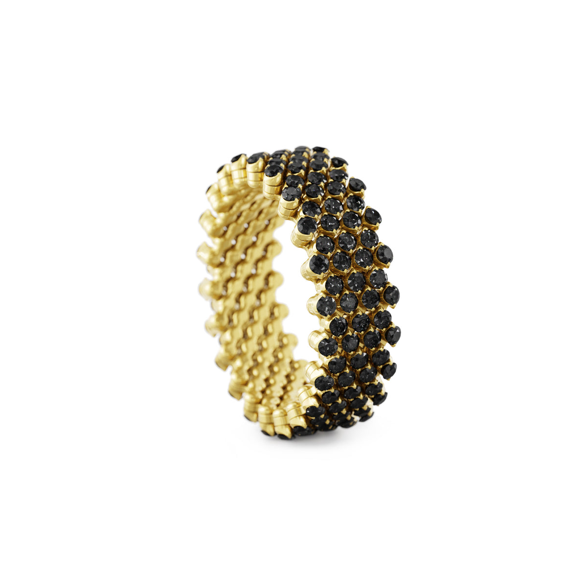 Serafino Consoli Brevetto Multi-Size Ring - RMS 7F2 YG BD (BD) aus Gelbgold mit Diamant