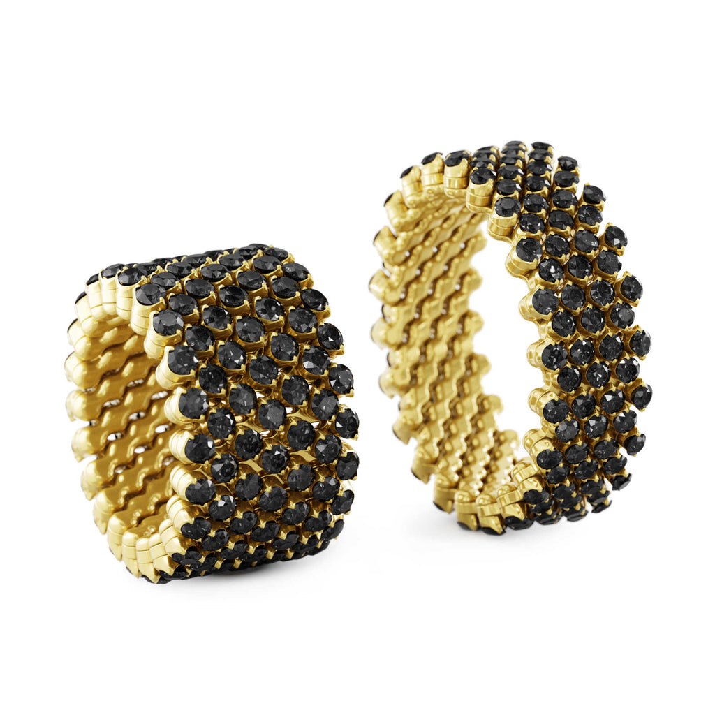 Serafino Consoli Brevetto Multi-Size Ring - RMS 7F2 YG BD (BD) aus Gelbgold mit Diamant