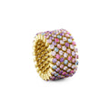 Serafino Consoli Brevetto Multi-Size Ring - RMS 7F2 YG VS MIX (MIX) aus Gelbgold mit Saphir
