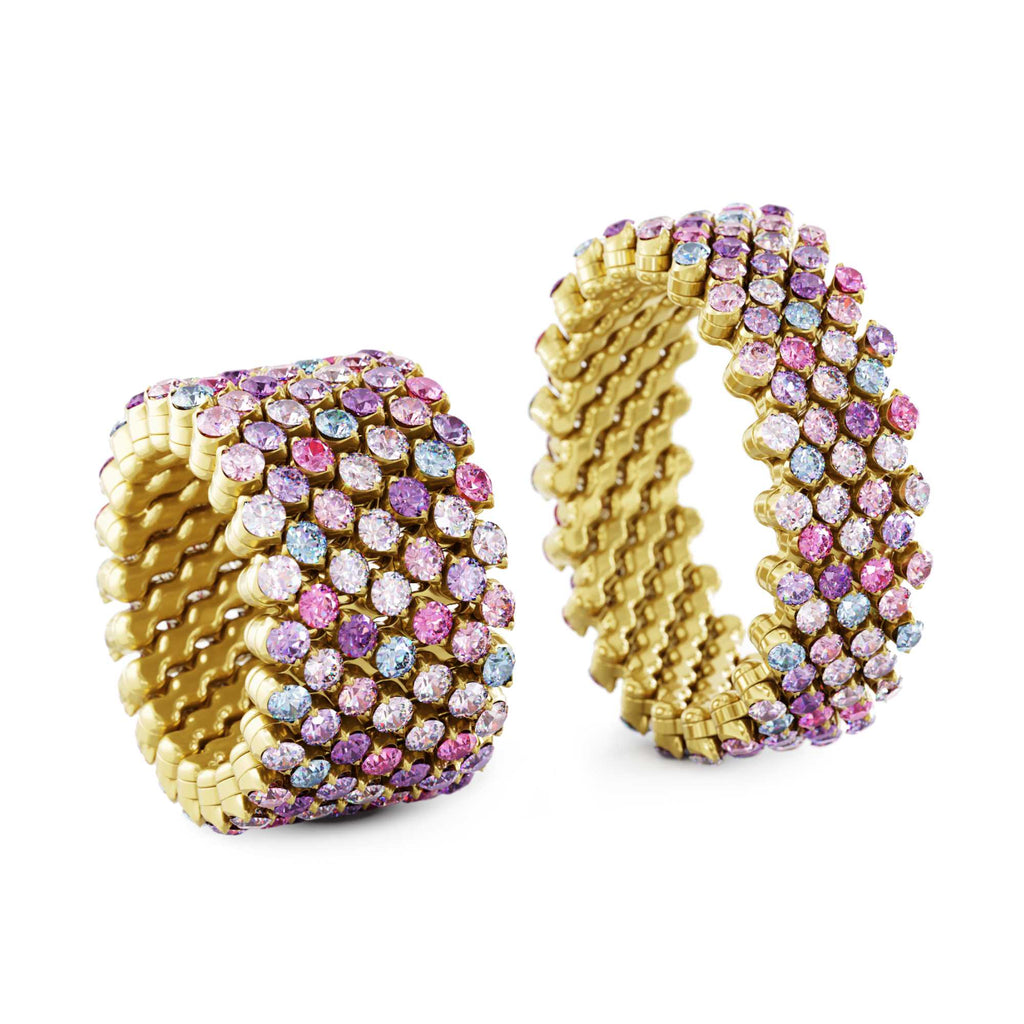 Serafino Consoli Brevetto Multi-Size Ring - RMS 7F2 YG VS MIX (MIX) aus Gelbgold mit Saphir