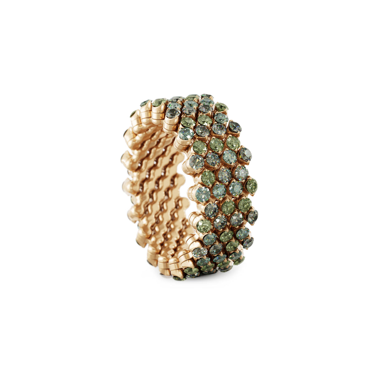 Serafino Consoli Brevetto Multi-Size Ring - RMS 7F4 RG GS MIX (MIX) aus Roségold mit Saphir