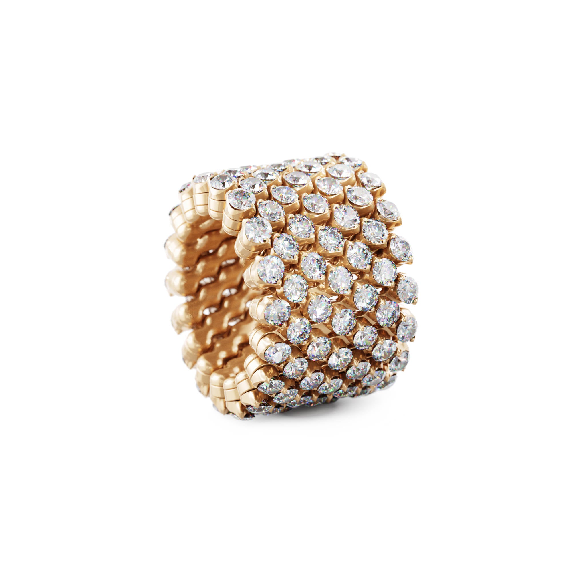 Serafino Consoli Brevetto Multi-Size Ring - RMS 7F4 RG WD (WD) aus Roségold mit Diamant