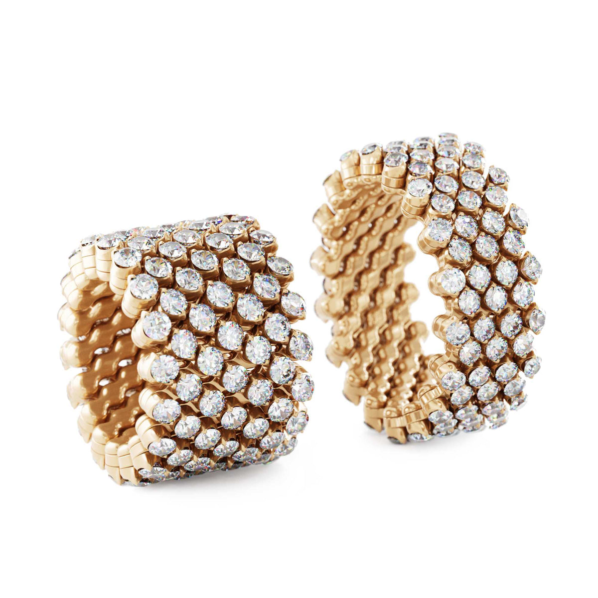 Serafino Consoli Brevetto Multi-Size Ring - RMS 7F4 RG WD (WD) aus Roségold mit Diamant