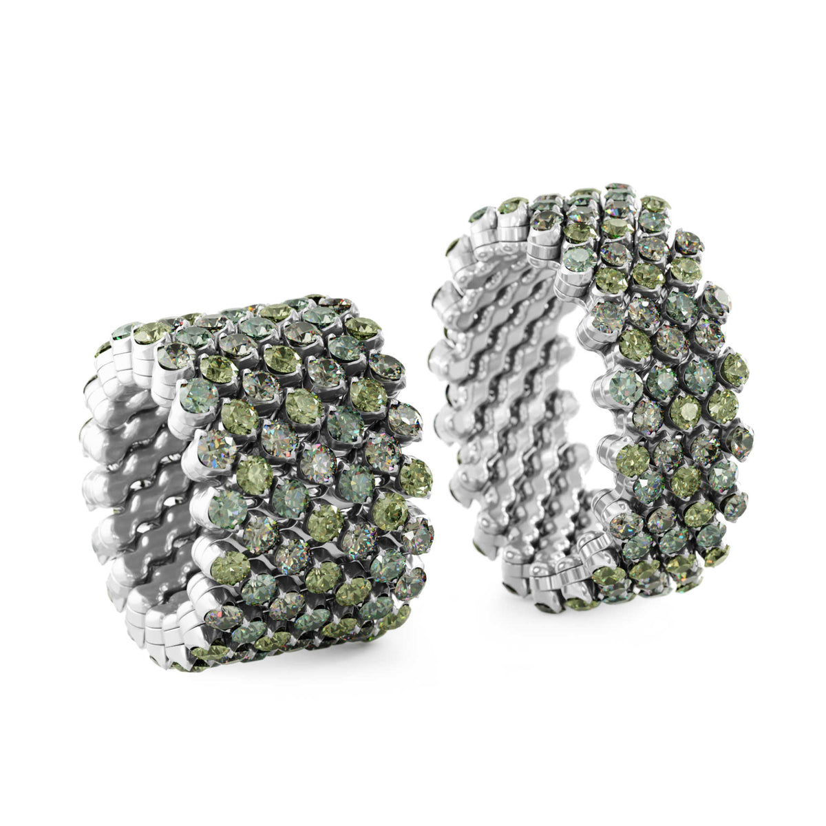 Serafino Consoli Brevetto Multi-Size Ring - RMS 7F4 WG GS MIX (MIX) aus Weißgold mit Saphir