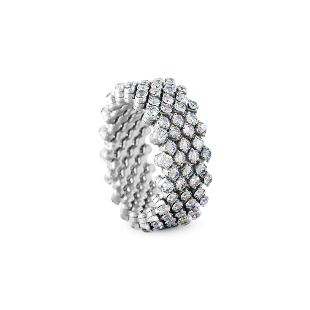 Serafino Consoli Brevetto Multi-Size Ring - RMS 7F4 WG WD (WD) aus Weißgold mit Diamant