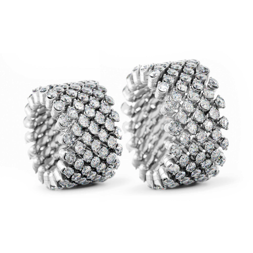 Serafino Consoli Brevetto Multi-Size Ring - RMS 7F4 WG WD (WD) aus Weißgold mit Diamant