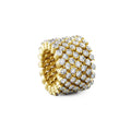 Serafino Consoli Brevetto Multi-Size Ring - RMS 7F4 YG WD (WD) aus Gelbgold mit Diamant
