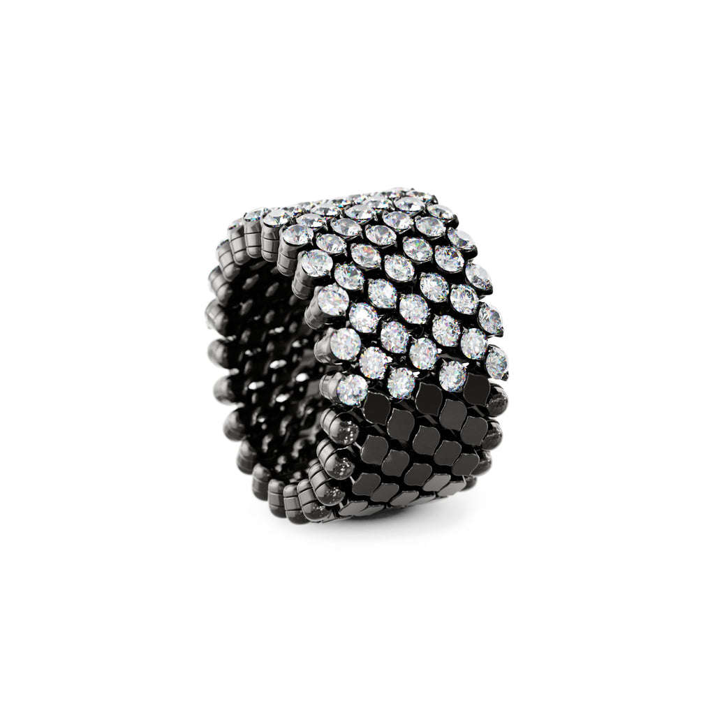 Serafino Consoli Brevetto Multi-Size Ring - RMS 7H2 BG WD (WD) aus Weißgold mit Diamant