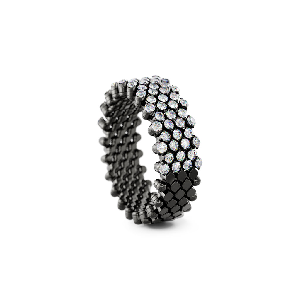 Serafino Consoli Brevetto Multi-Size Ring - RMS 7H2 BG WD (WD) aus Weißgold mit Diamant
