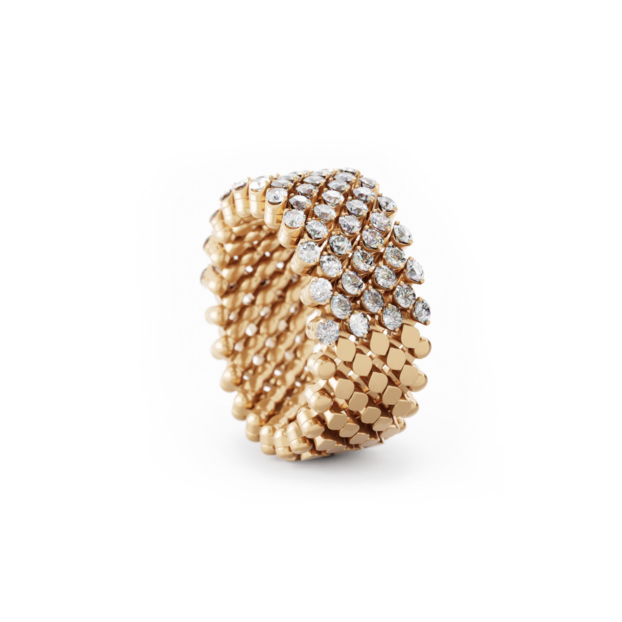 Serafino Consoli Brevetto Multi-Size Ring - RMS 7H2 RG WD (WD) aus Roségold mit Diamant