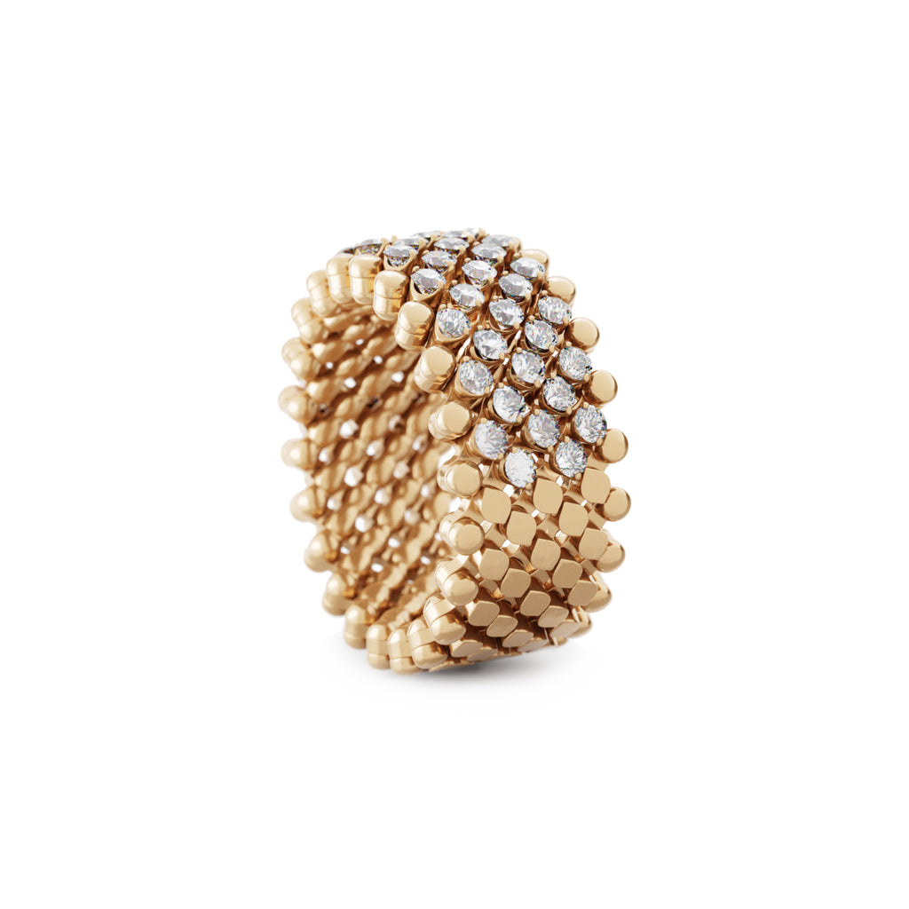 Serafino Consoli Brevetto Multi-Size Ring - RMS 7HM2 RG WD (WD) aus Roségold mit Diamant