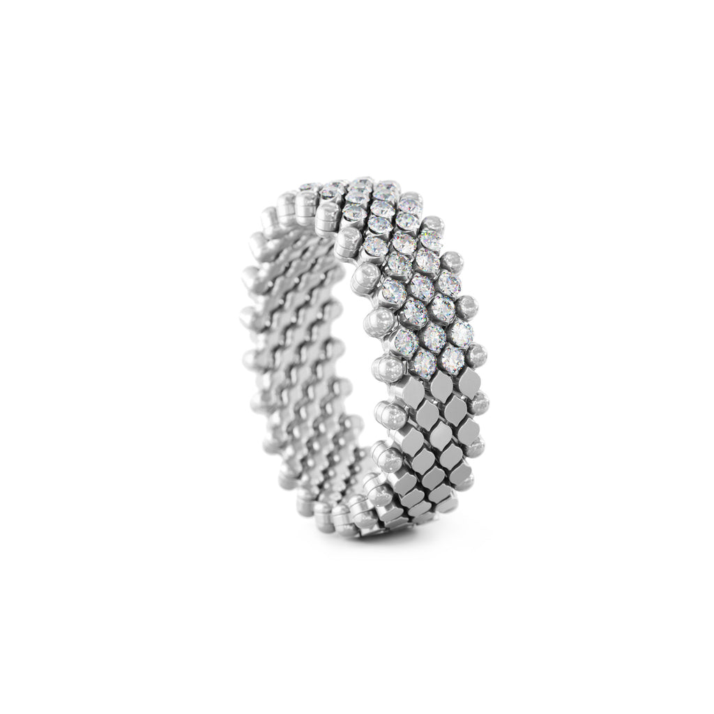 Serafino Consoli Brevetto Multi-Size Ring - RMS 7HM2 WG WD (WD) aus Weißgold mit Diamant