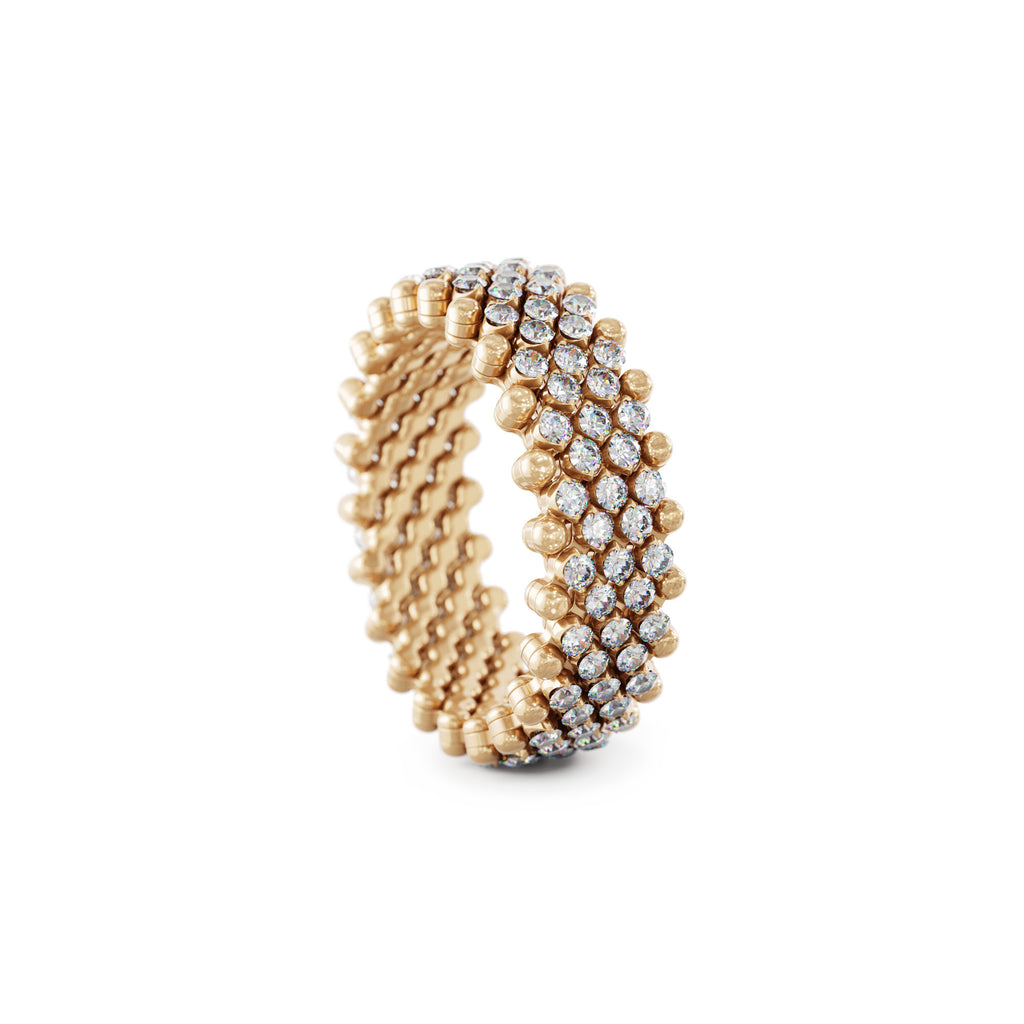 Serafino Consoli Brevetto Multi-Size Ring - RMS 7M2 RG RIVIERA (RIVIERA) aus Roségold mit Saphir