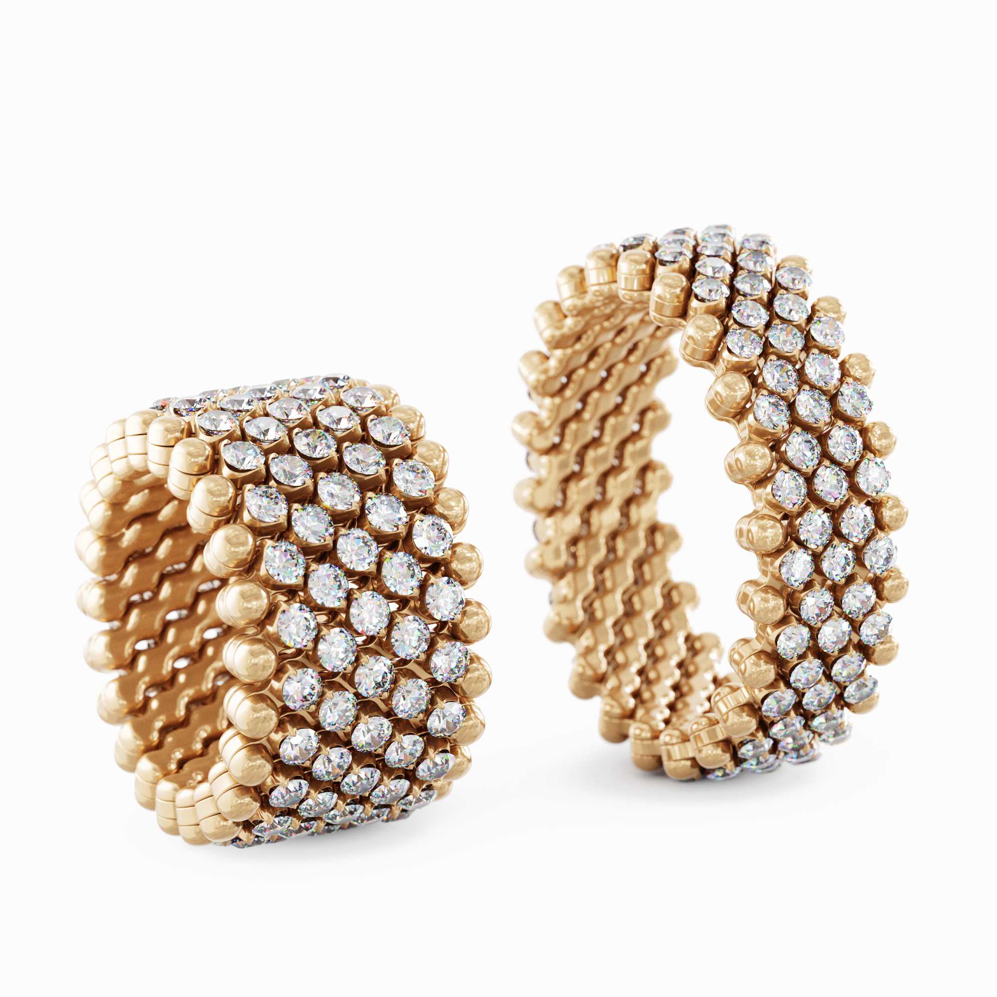 Serafino Consoli Brevetto Multi-Size Ring - RMS 7M2 RG RIVIERA (RIVIERA) aus Roségold mit Saphir