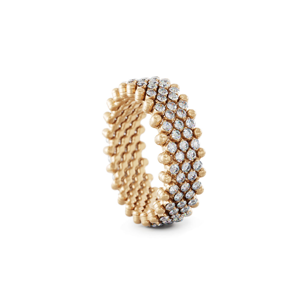 Serafino Consoli Brevetto Multi-Size Ring - RMS 7M2 RG WD (WD) aus Roségold mit Diamant