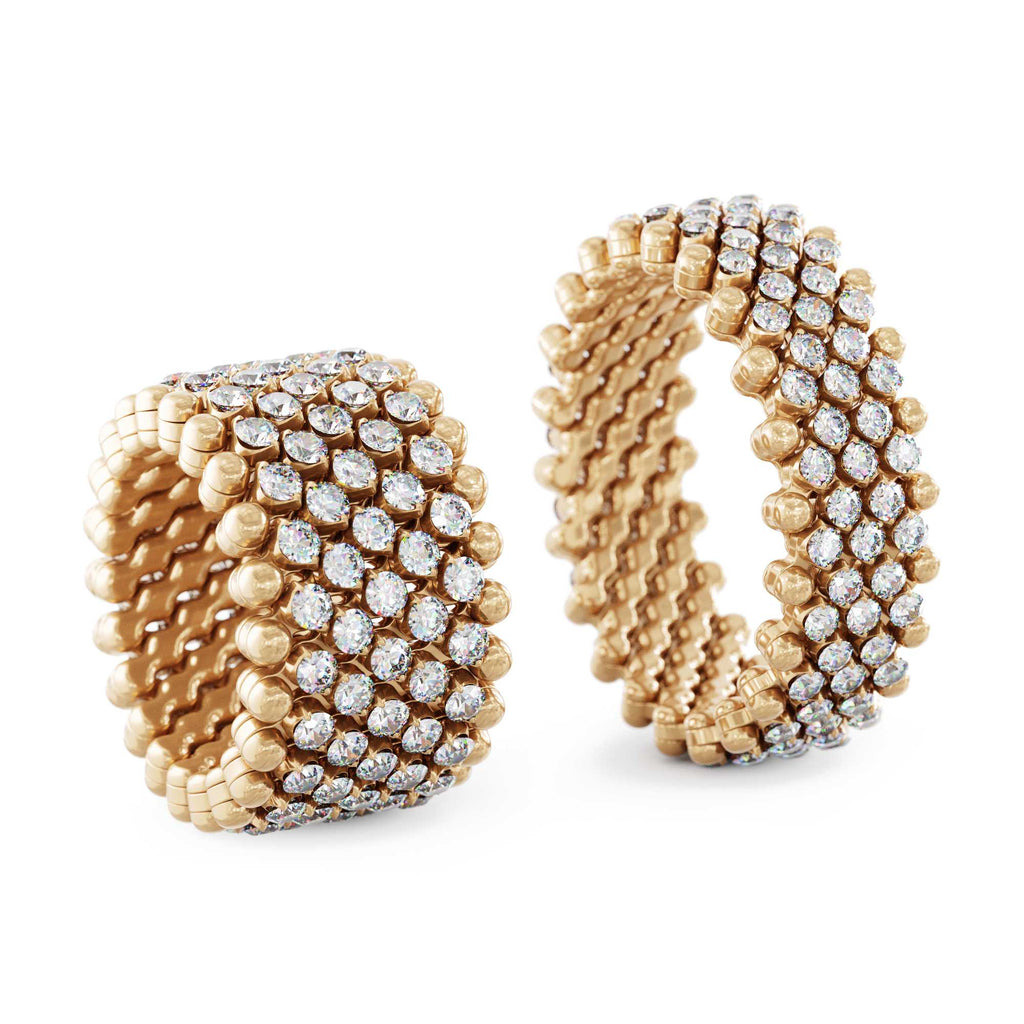 Serafino Consoli Brevetto Multi-Size Ring - RMS 7M2 RG WD (WD) aus Roségold mit Diamant