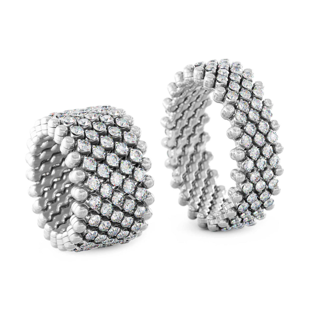 Serafino Consoli Brevetto Multi-Size Ring - RMS 7M2 WG RIVIERA (RIVIERA) aus Weißgold mit Saphir