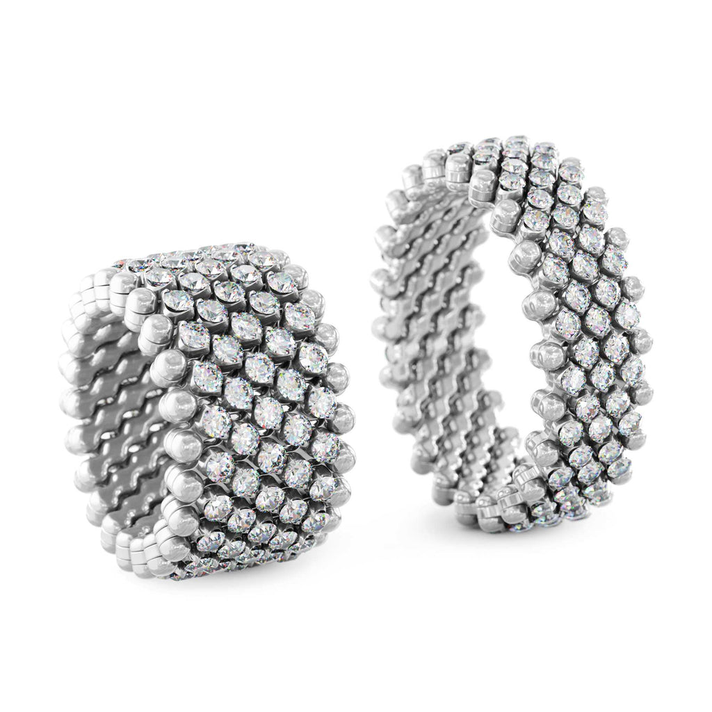 Serafino Consoli Brevetto Multi-Size Ring - RMS 7M2 WG WD (WD) aus Weißgold mit Diamant