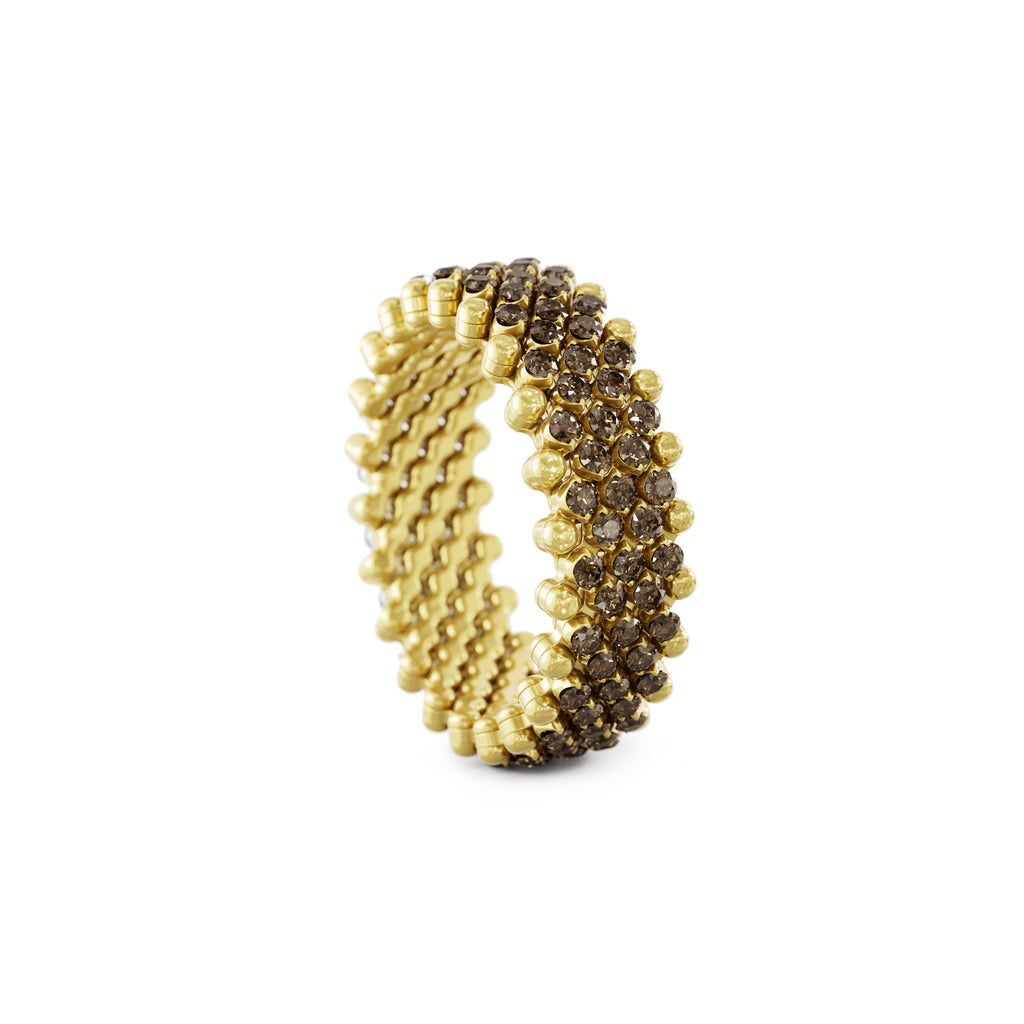 Serafino Consoli Brevetto Multi-Size Ring - RMS 7M2 YG BRD (BRD) aus Gelbgold mit Diamant