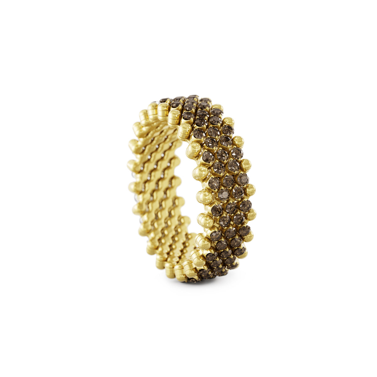 Serafino Consoli Brevetto Multi-Size Ring - RMS 7M2 YG BRD (BRD) aus Gelbgold mit Diamant