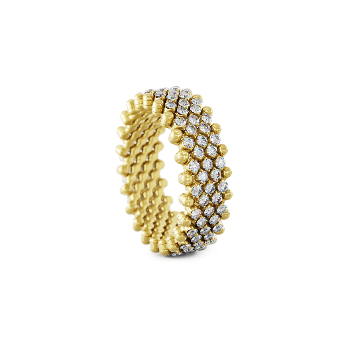 Serafino Consoli Brevetto Multi-Size Ring - RMS 7M2 YG RIVIERA (RIVIERA) aus Gelbgold mit Saphir