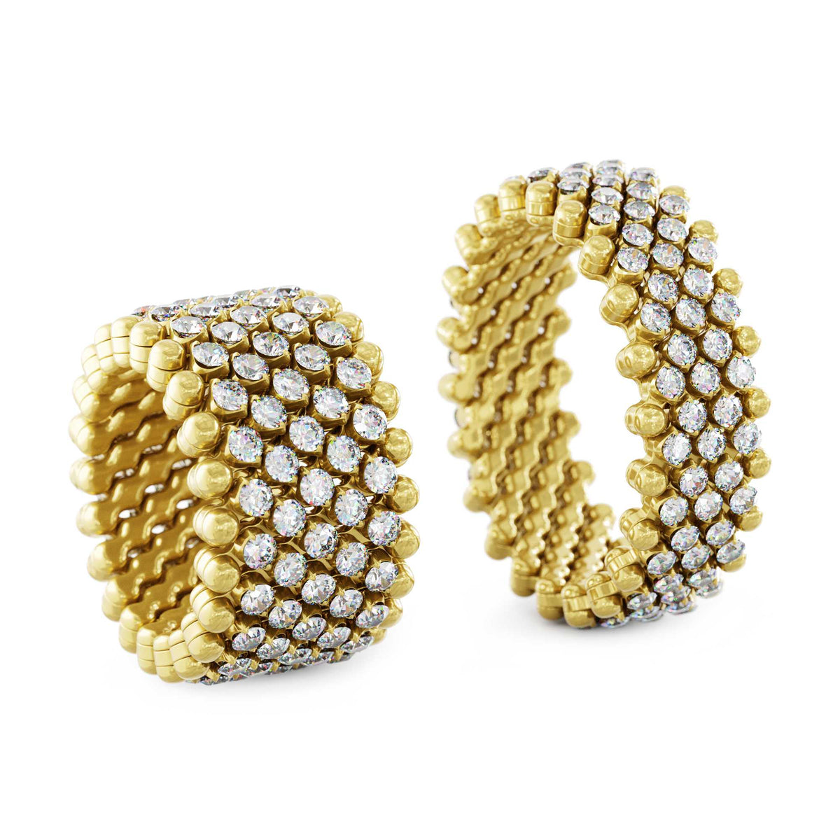 Serafino Consoli Brevetto Multi-Size Ring - RMS 7M2 YG RIVIERA (RIVIERA) aus Gelbgold mit Saphir