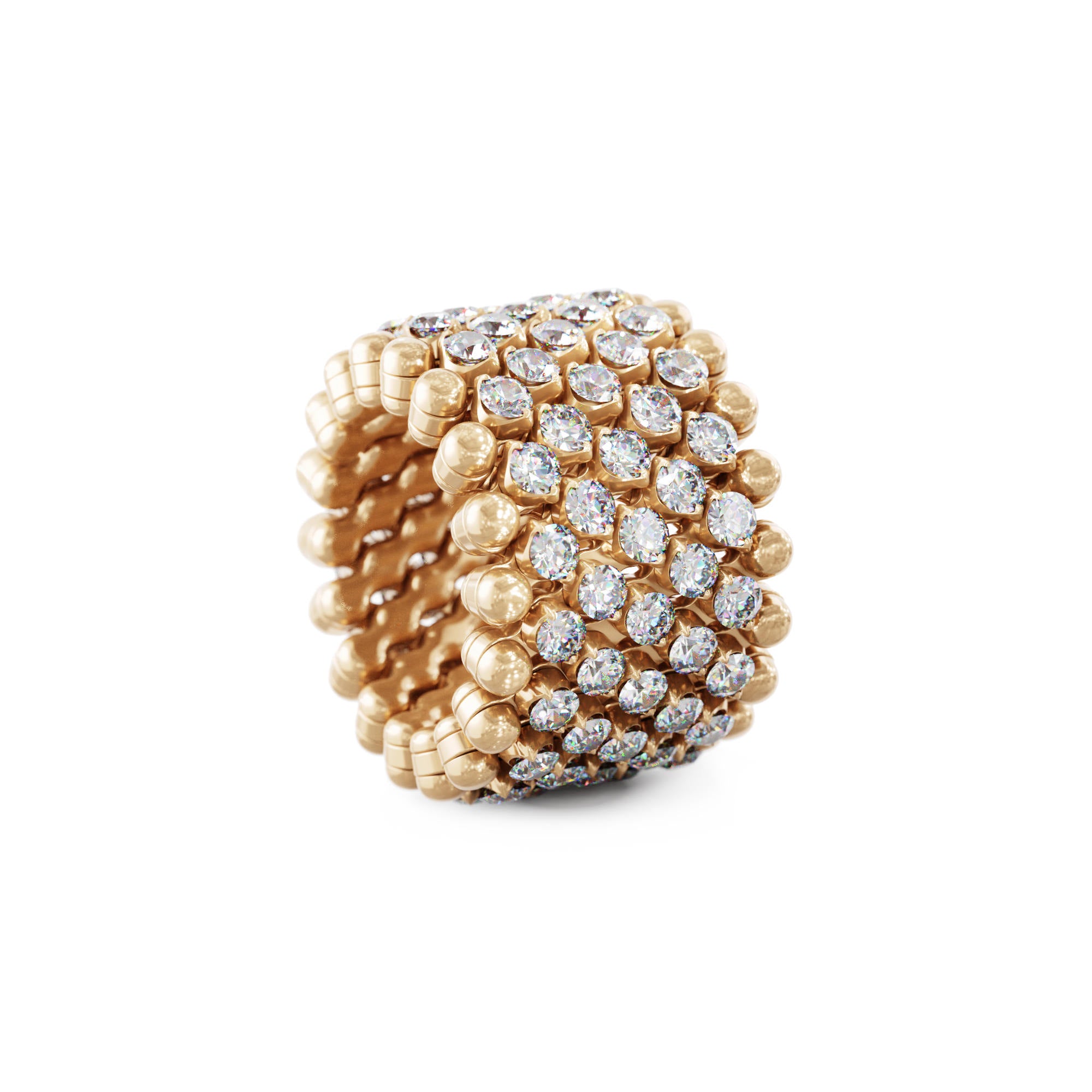 Serafino Consoli Brevetto Multi-Size Ring - RMS 7M4 RG WD (WD) aus Roségold mit Diamant